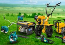 Виды садовой и силовой техники