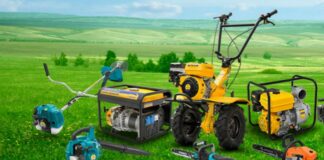 Виды садовой и силовой техники
