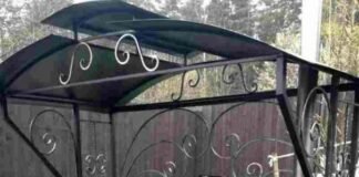 Выбор кованого мангала с крышей