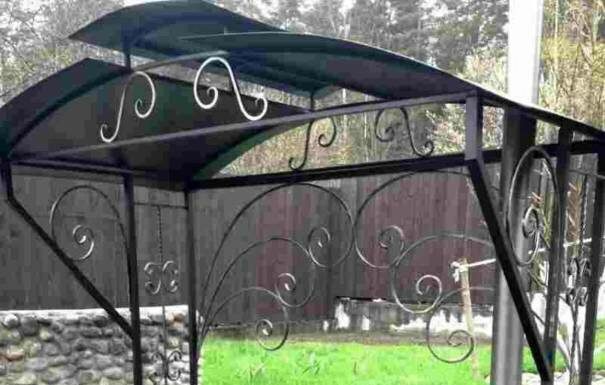 Выбор кованого мангала с крышей