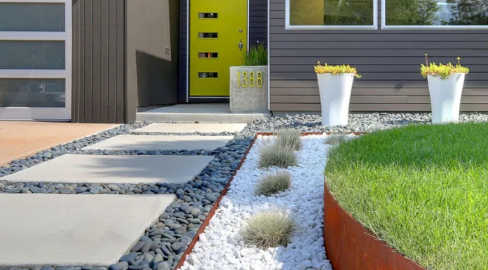 Применение гальки в саду