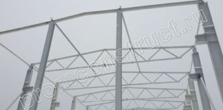 Ферма металлическая для автомобильного навеса: большая, средняя и малая