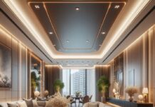 Натяжной потолок с трековыми светильниками: Современный стиль и функциональность