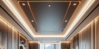 Натяжной потолок с трековыми светильниками: Современный стиль и функциональность